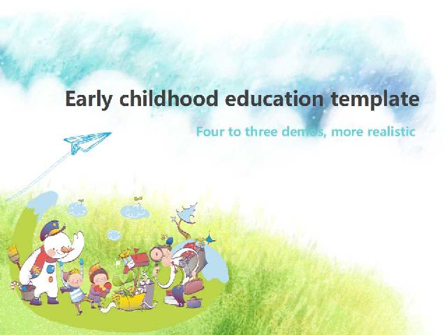 <b>Early Childhood Education PowerPoint Template</b>