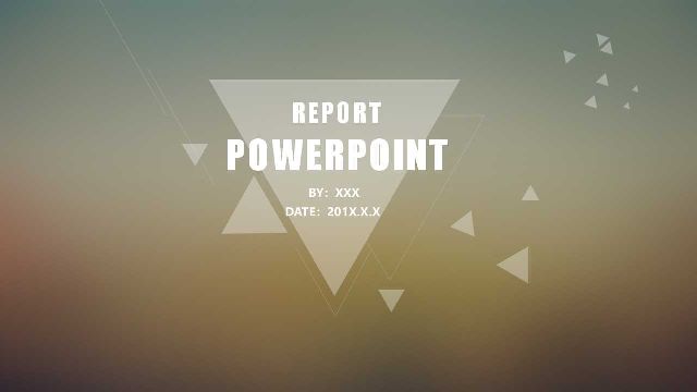 Dynamic Work Report PowerPoint Te