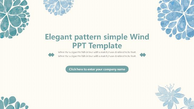 <b>Elegant pattern simple PowerPoint templates</b>