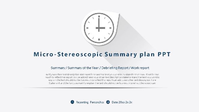 Micro-stereo style (3D) PowerPoint template