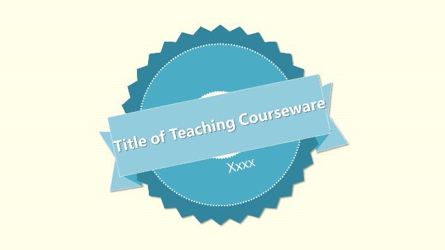 <b>Simple math courseware PowerPoint template</b>