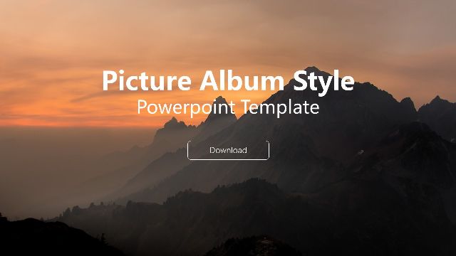 Picture Album Style PowerPoint template