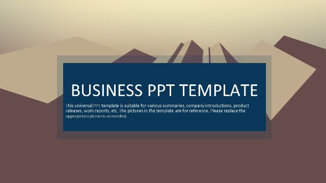 Simple business PowerPoint templates