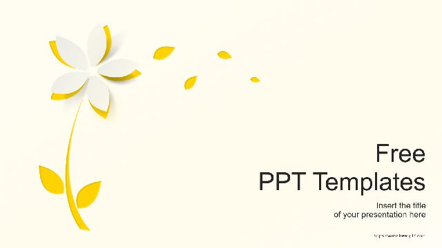 <b>Beautiful yellow flower Google slides theme</b>