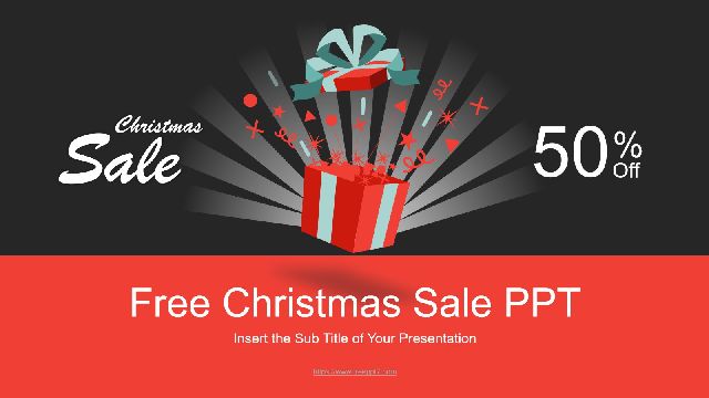 <b>Free Christmas Sale PowerPoint templates</b>