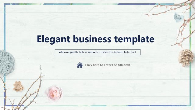 <b>Elegant Business PowerPoint Template</b>