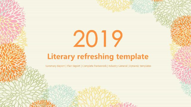 <b>2019 best free business PPT template</b>