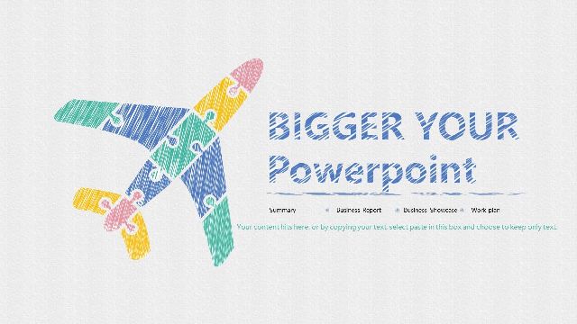 <b>Hand-drawn PowerPoint Template For Business Reports</b>