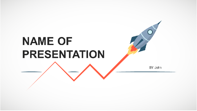 Cartoon Rocket PowerPoint Templates