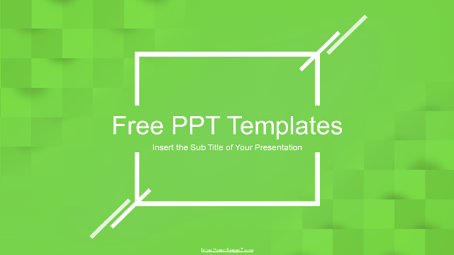 Abstract Squares PowerPoint Template for Work Plan
