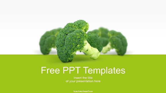 The Best Fresh green broccoli PowerPoint templates