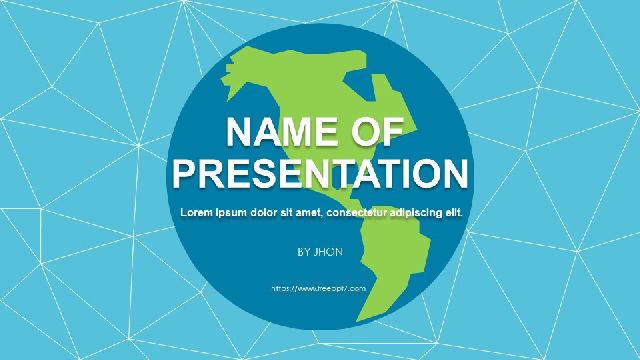 Stereo Shadow Style PowerPoint Template for Global Busine