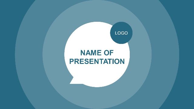 Gradual Circle PowerPoint Template for Business Report