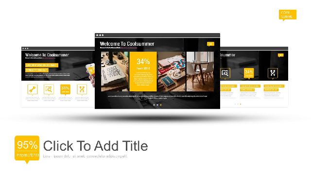 Black Magazine Style PowerPoint Templates