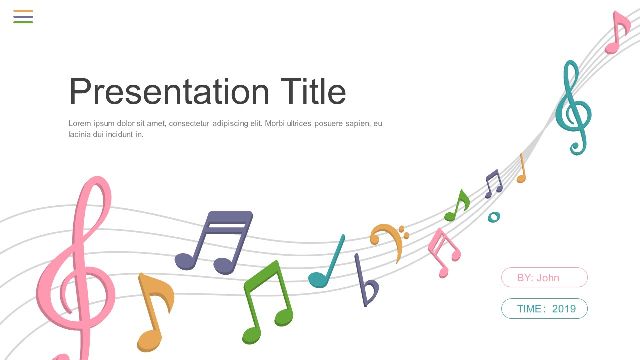 <b>Beautiful Music Theme PowerPoint Templates</b>