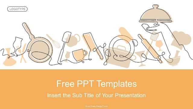 Restaurant food recipe theme PowerPoint Template