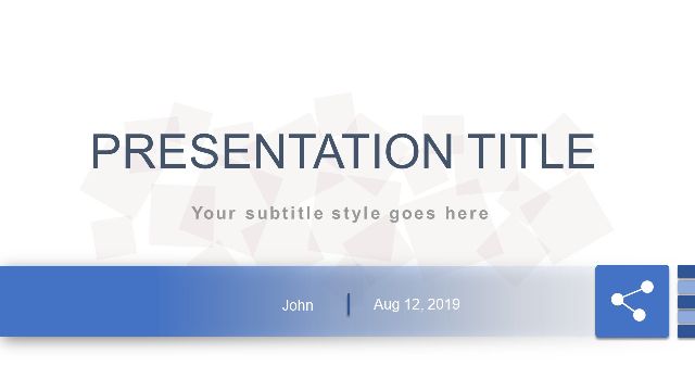 Blue simple powerpoint template f