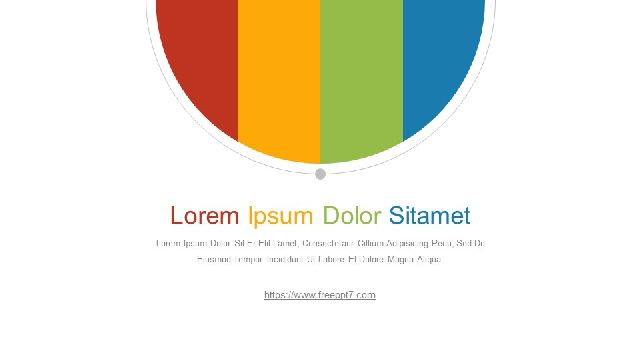 Simple Four Colors PowerPoint Templates