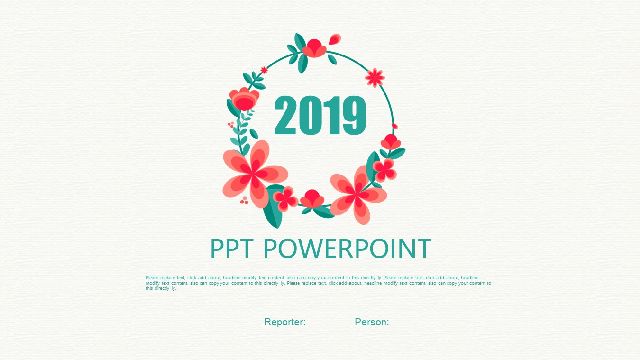 Beautiful Wreath PowerPoint Template