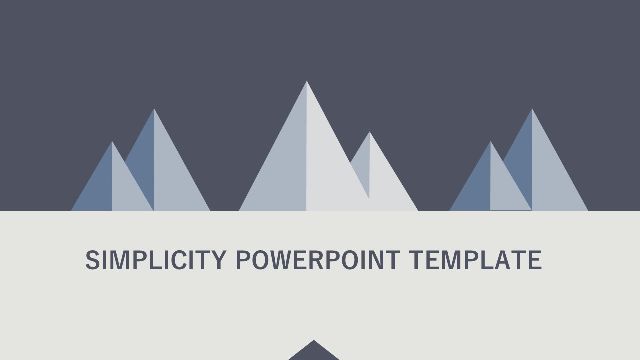 <b>Triangle Tip Cone Simple PowerPoint Templates</b>