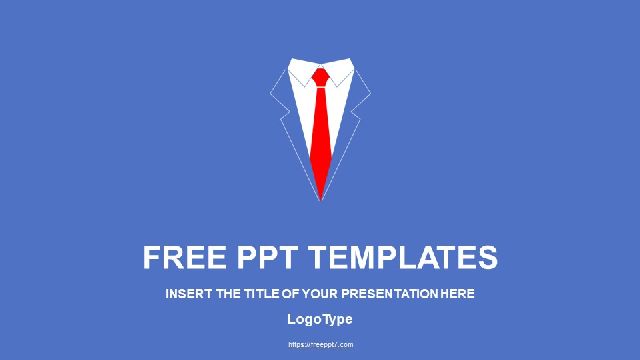 <b>Business mans Red Tie PowerPoint Templates</b>