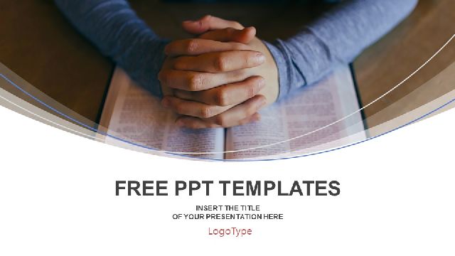 <b>Pray on the Bible PowerPoint Templates</b>