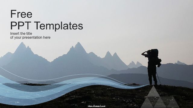 Hiking and Travel Theme PowerPoint Templates