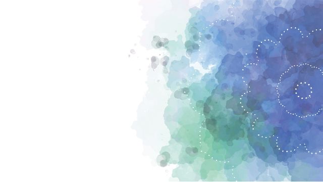Three blue elegant watercolor PPT background images