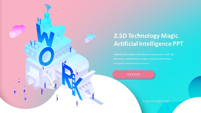 2.5D Technology Theme PowerPoint Templates