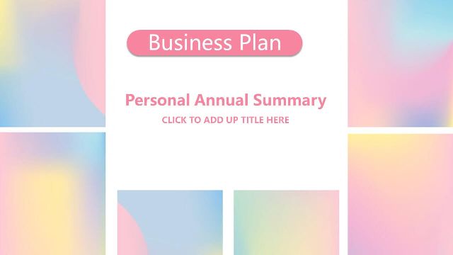<b>Color Gradient Business Report PowerPoint Templates</b>