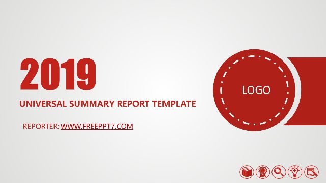 2019 General Summary Report PowerPoint Templates