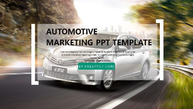 Automotive Industry Marketing PowerPoint Templates