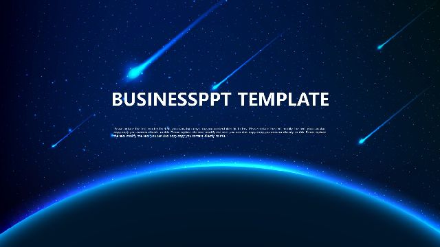 Meteor background work summary PowerPoint Template