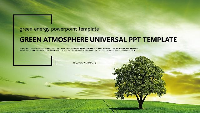 <b>High-end green business PowerPoint Templates</b>