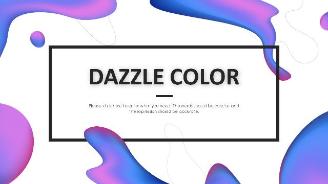 Dazzle Color Powerpoint Templates