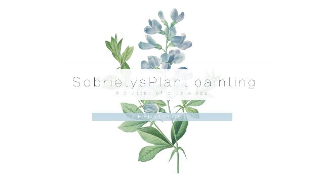 <b>Small fresh hand drawn plants PowerPoint Templates</b>