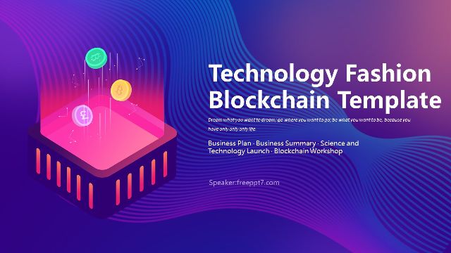 Tech Fashion Blockchain PowerPoint Templates