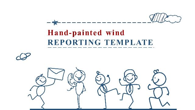 <b>Hand drawn business report PowerPoint Templates</b>