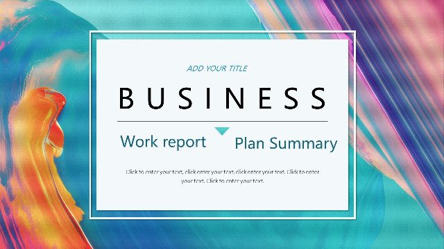 Color gradient business universal ppt template