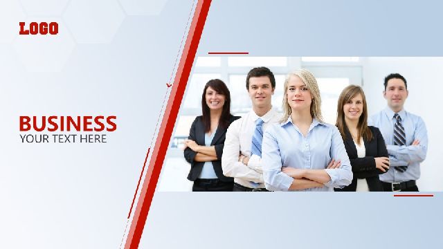 <b>Red Business Corporate Promotion PowerPoint Template</b>
