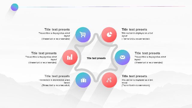 <b>Gradient Long Shadow Report PPT Templates</b>