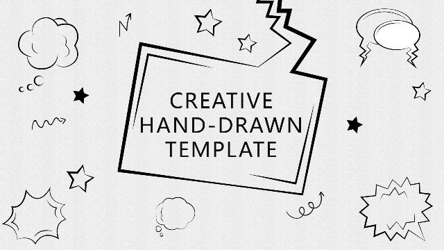 <b>Creative hand painted PPT templates</b>