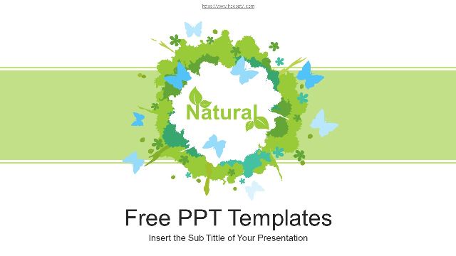 <b>Butterflies Tree Watercolor PowerPoint Templates</b>