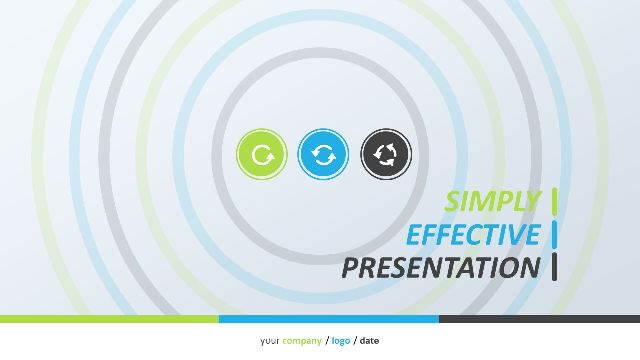Concentric circles PowerPoint templat