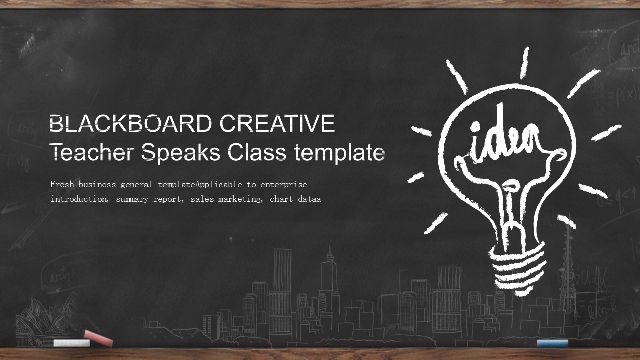 <b>Blackboard Creative Hand Drawing PowerPoint Templates</b>