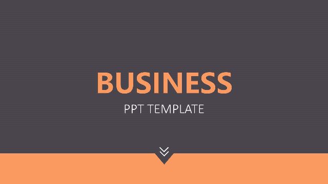 Orange and Gray Business PowerPoint Templates