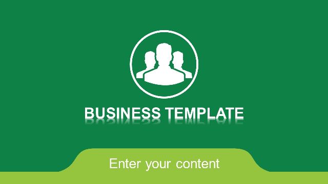 <b>Green Business Report PowerPoint Templates</b>