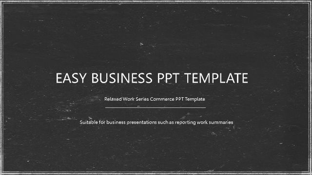 black & white presentation powerpoint template