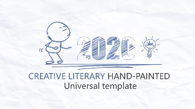 <b>Creative hand painted universal PPT templates</b>