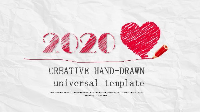 Red Love Heart Universal PowerPoint Templates